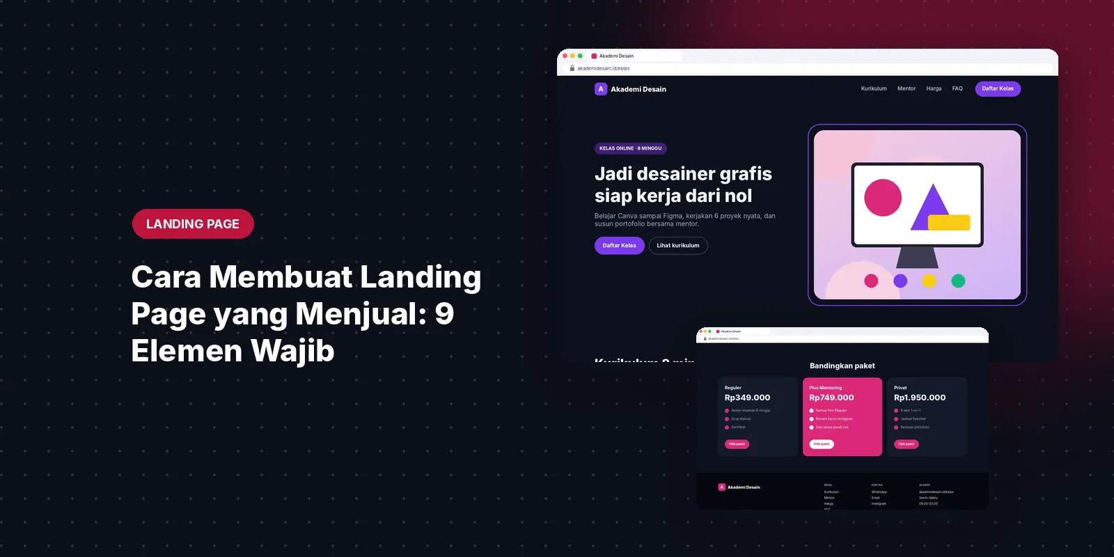 Cara Membuat Landing Page yang Menjual: 9 Elemen Wajib