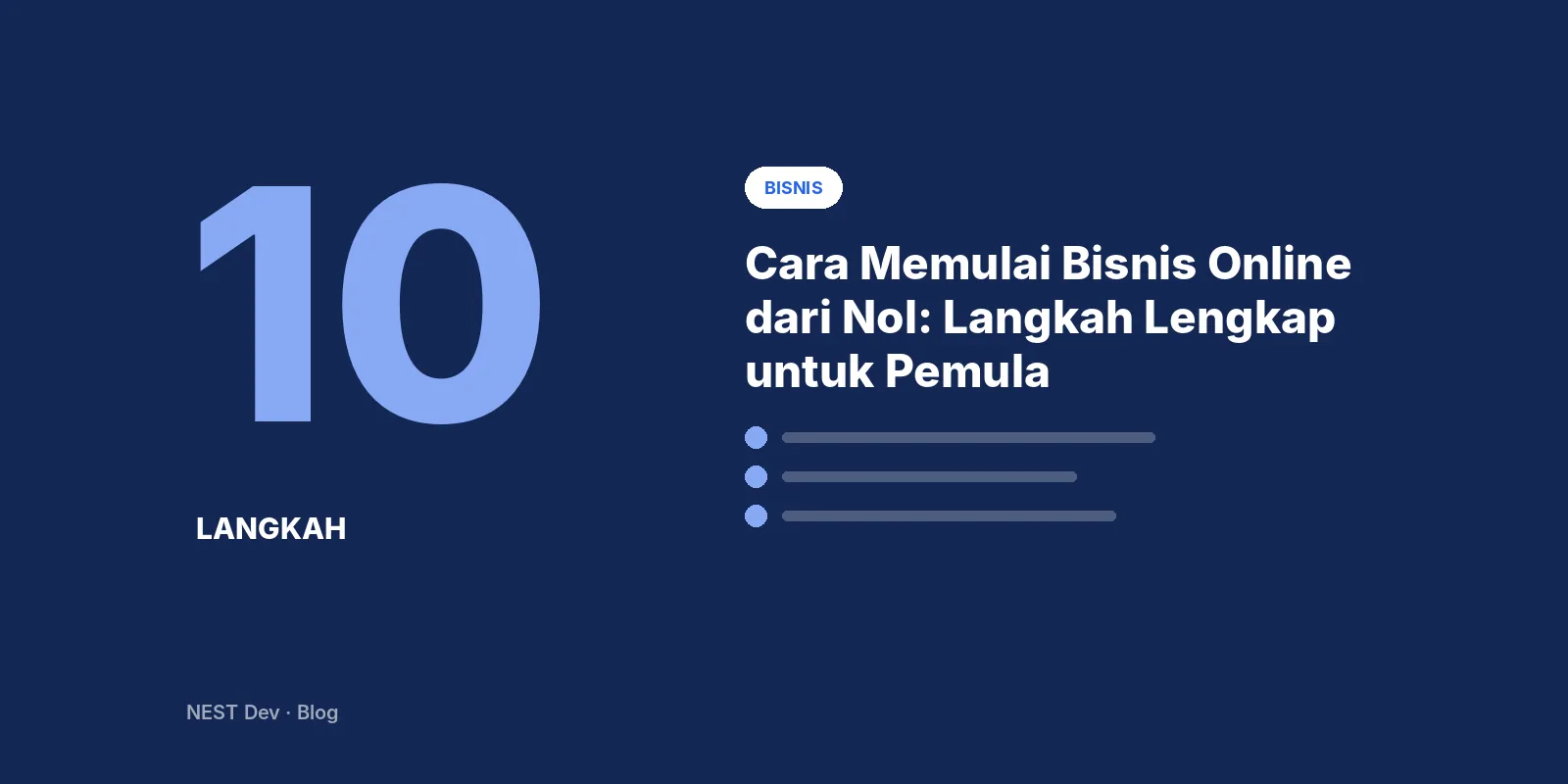 Cara Memulai Bisnis Online dari Nol: Langkah Lengkap untuk Pemula