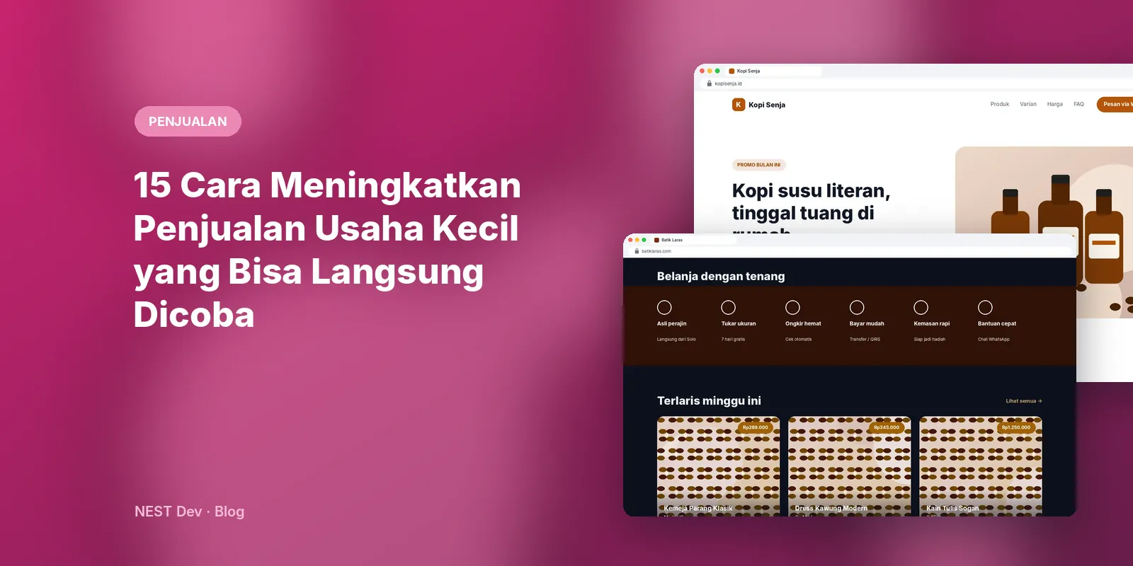 15 Cara Meningkatkan Penjualan Usaha Kecil yang Bisa Langsung Dicoba