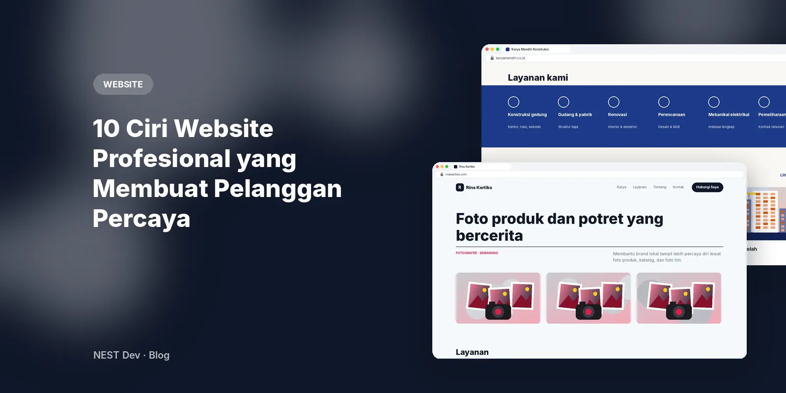 10 Ciri Website Profesional yang Membuat Pelanggan Percaya