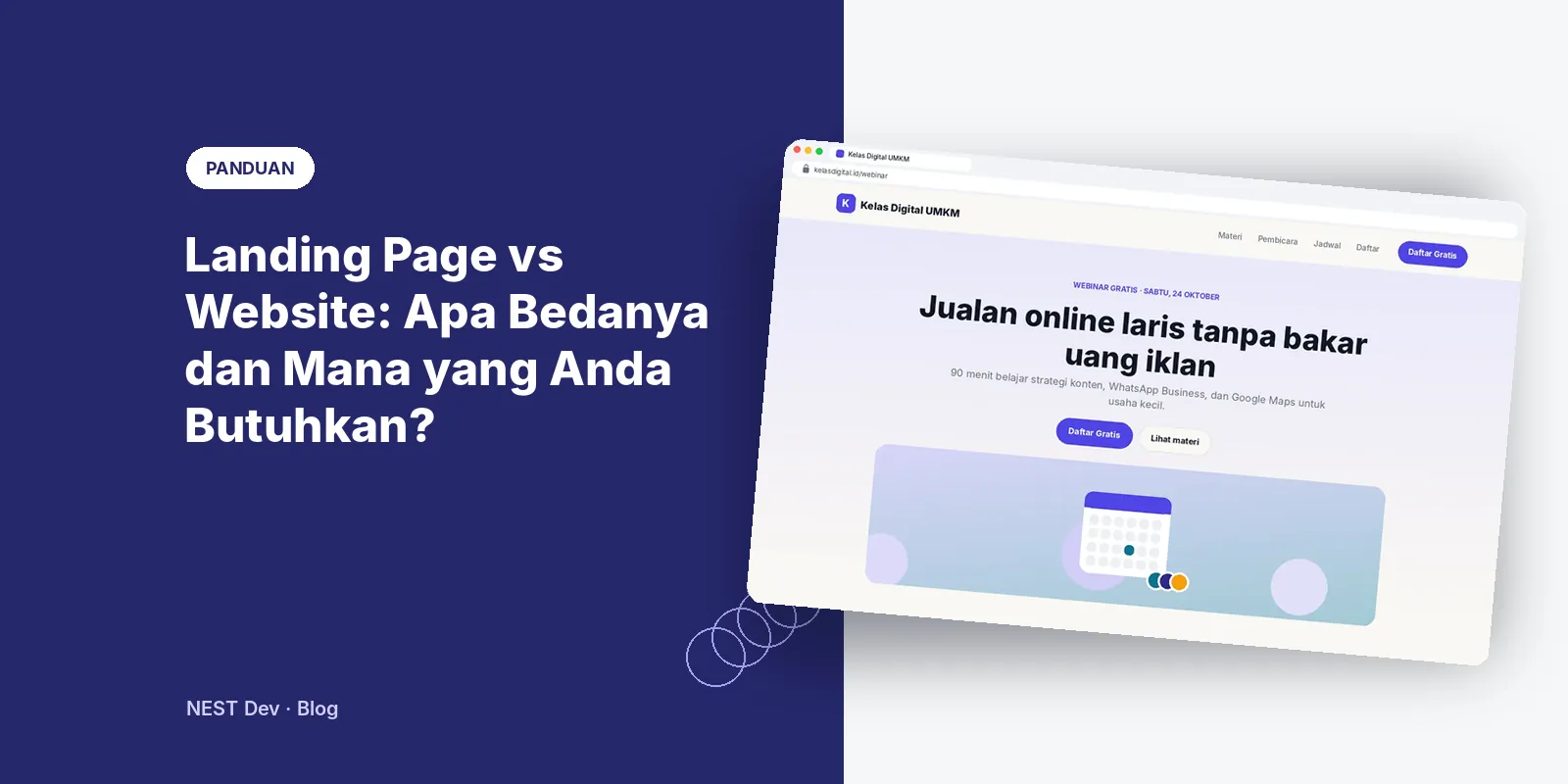 Landing Page vs Website: Apa Bedanya dan Mana yang Anda Butuhkan?