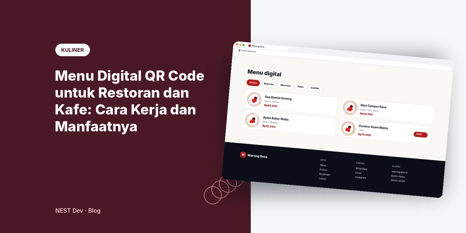 Menu Digital QR Code untuk Restoran dan Kafe: Cara Kerja dan Manfaatnya