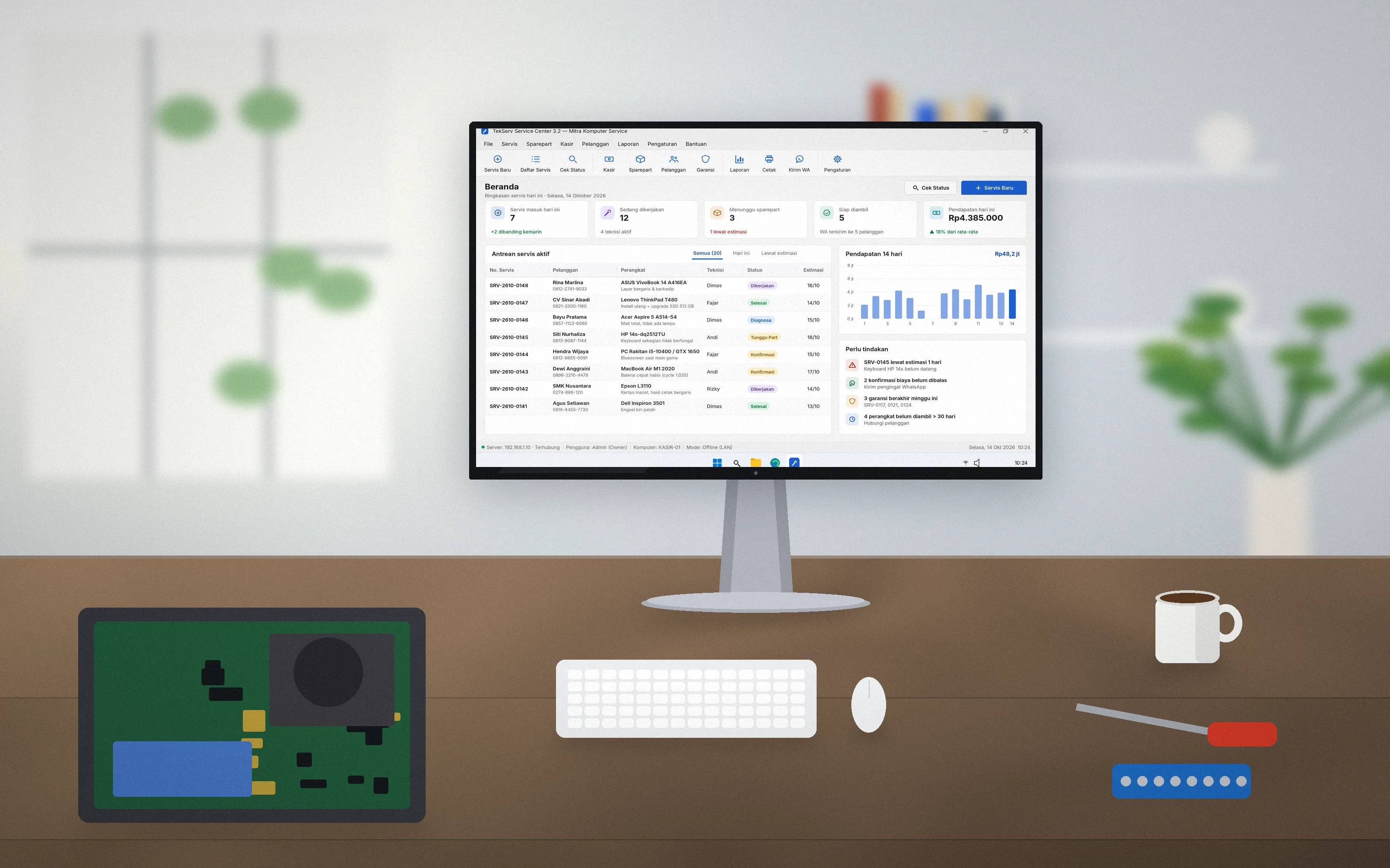 Sistem Servis untuk Toko Komputer & Laptop