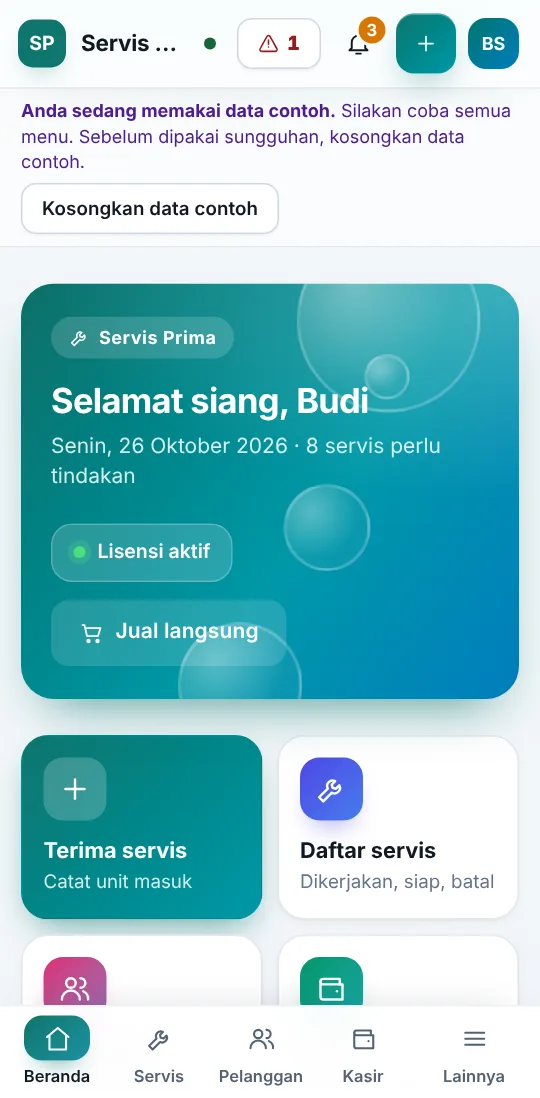Beranda di HP